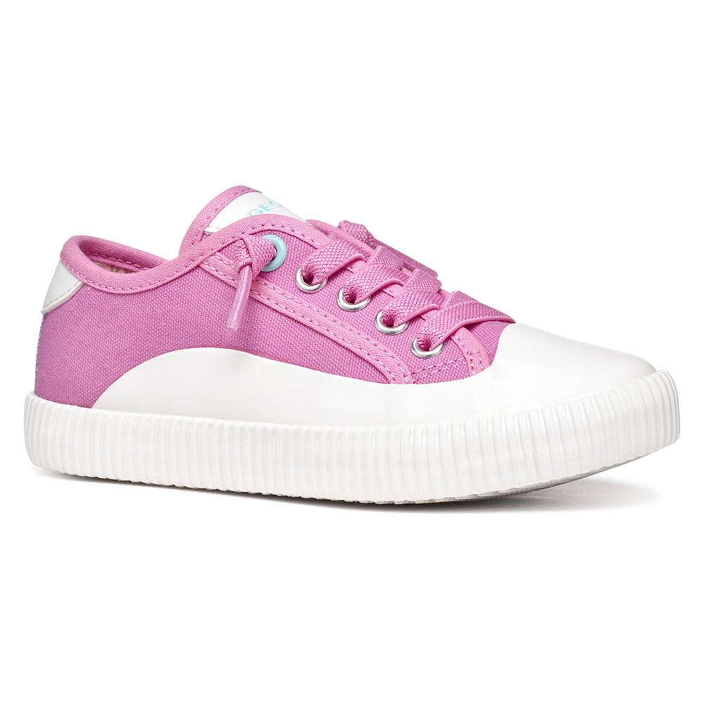 Geox Tippeste Canvas Breathable Trainers Pink Size 34 (1,5) Kids