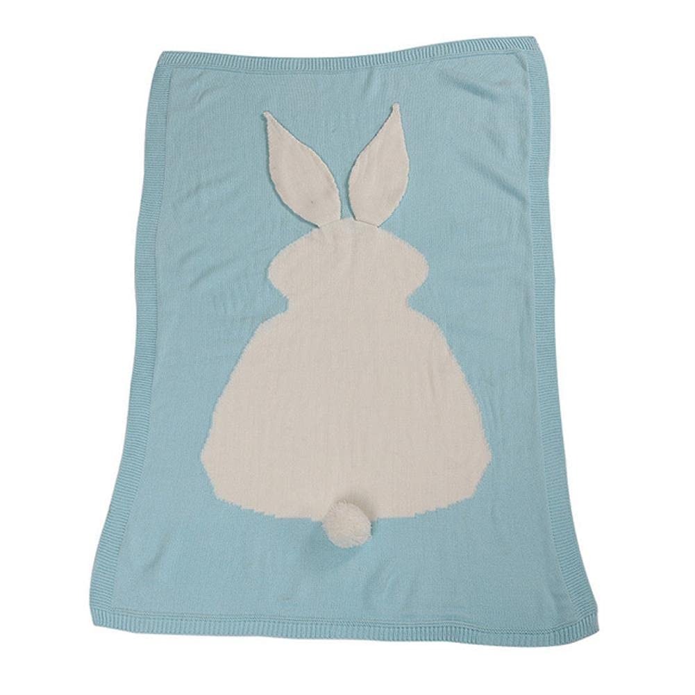 Couverture pour enfants tricotée literie lapin de lapin chambre lit