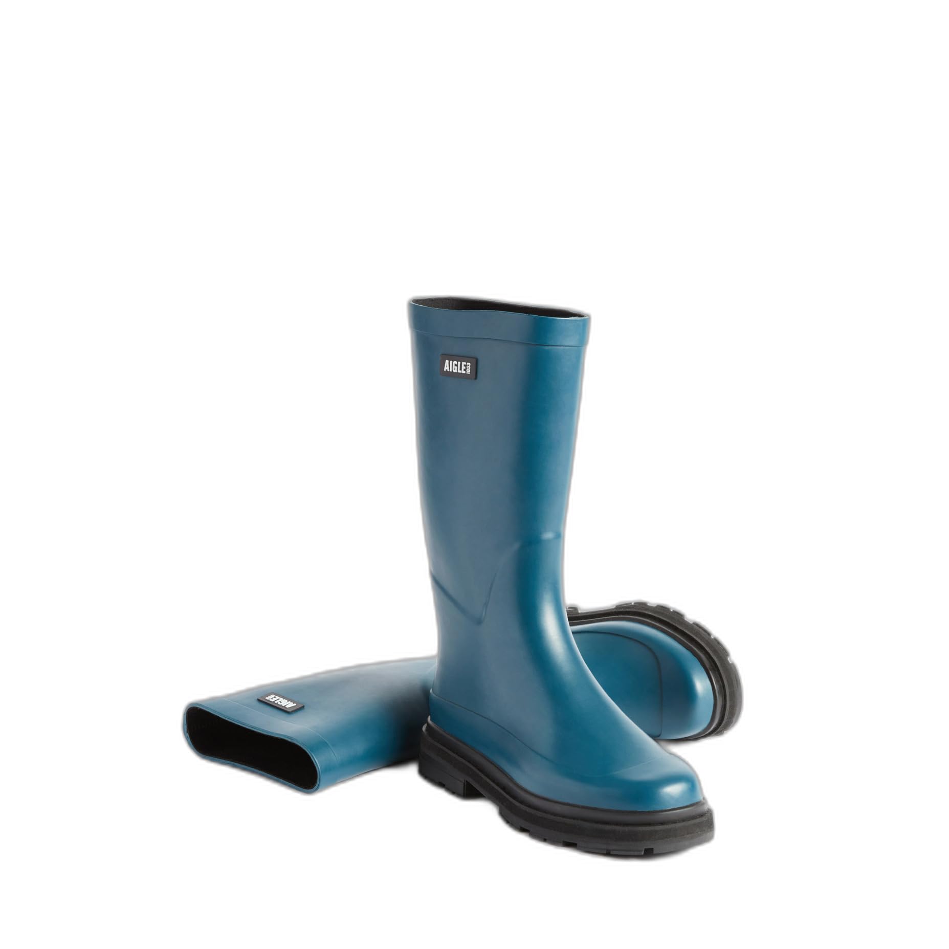 Aigle Ultra Rain M Men's Rain Boot, Storm Blue, 8 UK