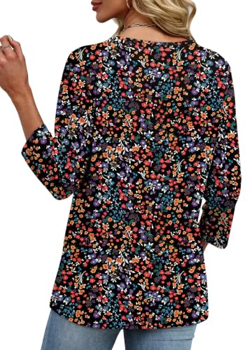 Image of XIEERDUO 3 /4 Length Sleeve Womens Tops V Neck T Shirts Summer Clothes Basic Blouses Dressy Casual 2026 Spring Outfits