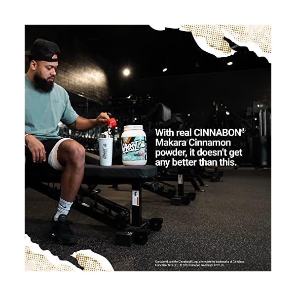 GHOST Whey Protein Powder, Cinnabon 2LB Tub, 25G of Protein