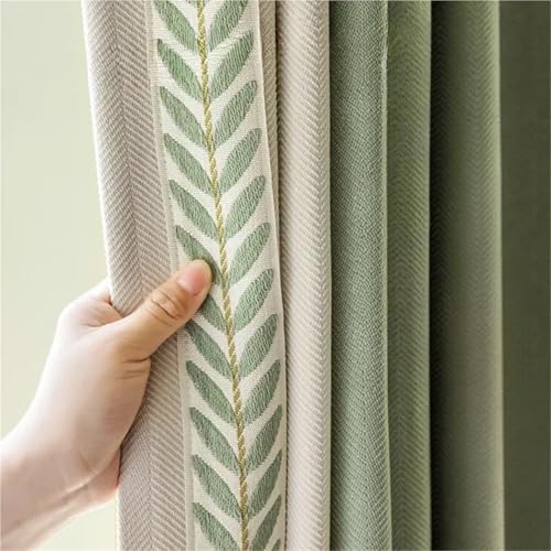 Rideau Chenille de Qualité Supérieure avec Broderies d'Ombrage