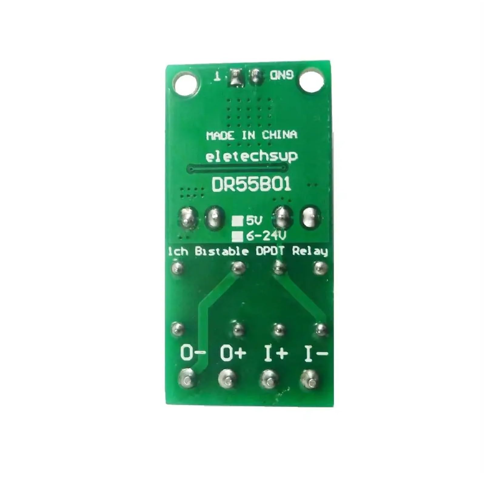 1 pz DC ​​5-24 V 2 A Flip-Flop Latch Motor Relè di polarità reversibile Controller Modulo relè bistabile autobloccante a polarità inversa(DC 5V)
