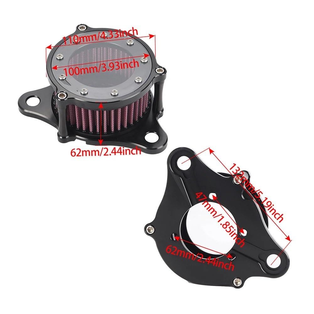 Do Harley Sportster zestawu układu dolotowego do czyszczenia filtra powietrza Filtr powietrza