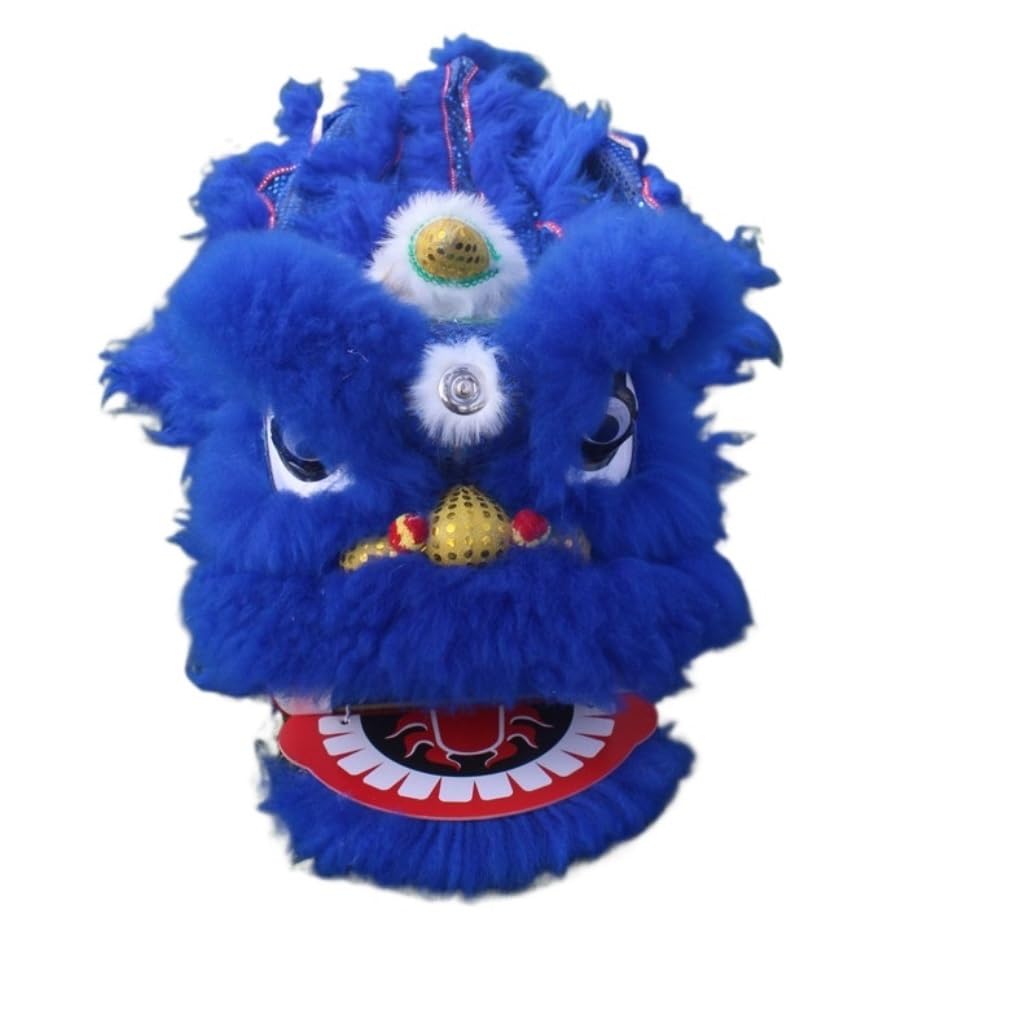 Krxsobnv H Lion Dance Clothes, Ead Traditional Lion Dance Chinese Folk Art Dragon Performance Outdoor Sports