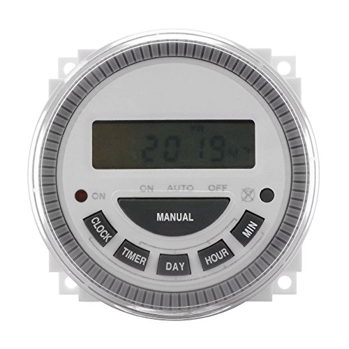 7 Day Programmable Timer Switch- Pool/Gate/Sprinklers/Lights- 120v Input - ET3 Substitute