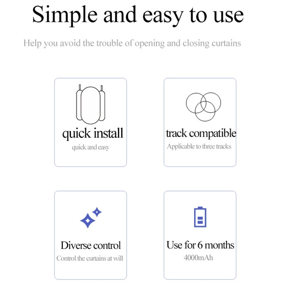 Tuya Smart WiFi automatico apritenda – Motore di controllo remoto per binari T/U-Rail Smart Life compatibile con domotica facile installazione tende motorizzate
