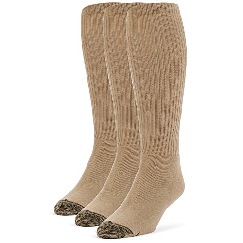Galiva Men's Cotton Extra Soft Over the Calf Cushion Socks - 3 Pairs