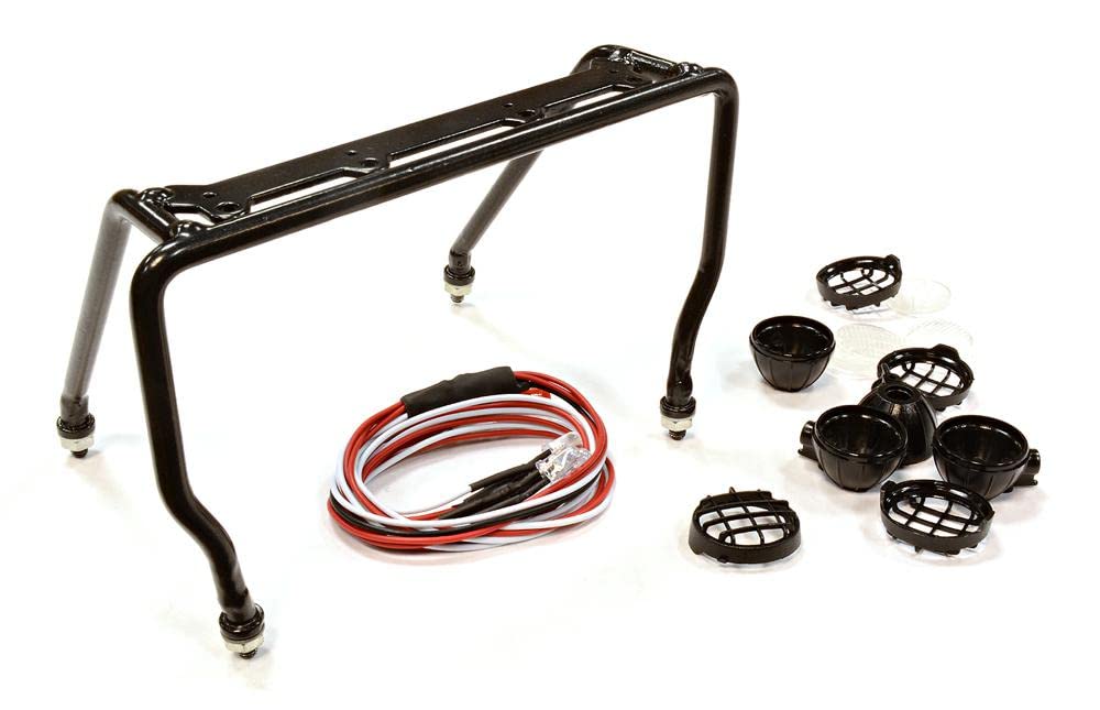 Integy RC T10B Realistic 1/10 Scale Metal Frame with 4 LED Adjustable Spot Light 88x141mm