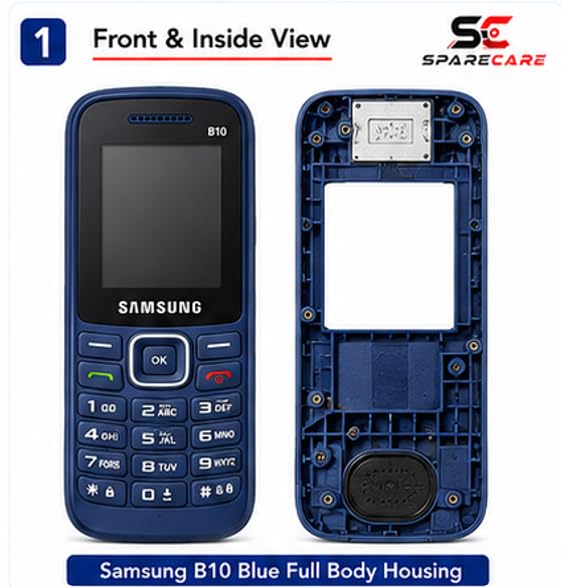 SPARECARE Samsung B10 Blue Full Body Housing with Keypad - Image 4