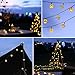 Moroccan String Lights Plug-in 60 LED 29ft Indoor Outdoor Waterproof 8 Modes Diwali Lights with Timer & Remote Control, Decorative Globe for Bedroom Christmas, Warm White