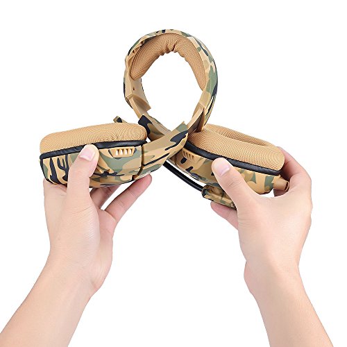 Docooler ONIKUMA K1 Headsets com Microfone - Camuflagem Amarelo