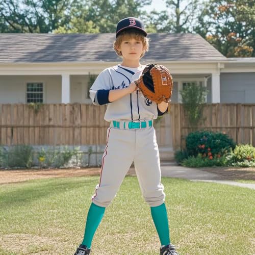 Image of Baseball Socks and Belt Combo for Youth Adult Softball Sock Belt for Boys and Girls