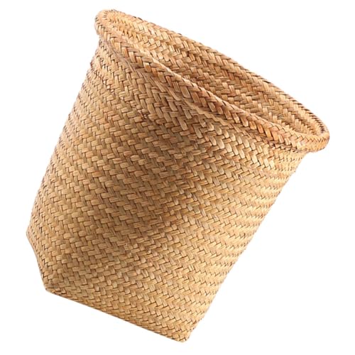 BESPORTBLE Panier De Rangement Paille Tissé Grand Format Orange Corbeille Cache Pot Multifonction Pour Plantes Et Stockage Domestique Organisateur Écologique Pour Maison Et Jardin