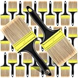Photo Gallery teenyyou 32 pennelli da 10,2 cm, pennelli piatti con manici in plastica trattata, strumenti professionali per pittura per macchie di vernice, porte, mobili, casa, pareti, fai da te Photo Gallery teenyyou 32 pennelli da 10,2 cm, pennelli piatti con manici in plastica trattata, strumenti professionali per pittura per macchie di vernice, porte, mobili, casa, pareti, fai da te