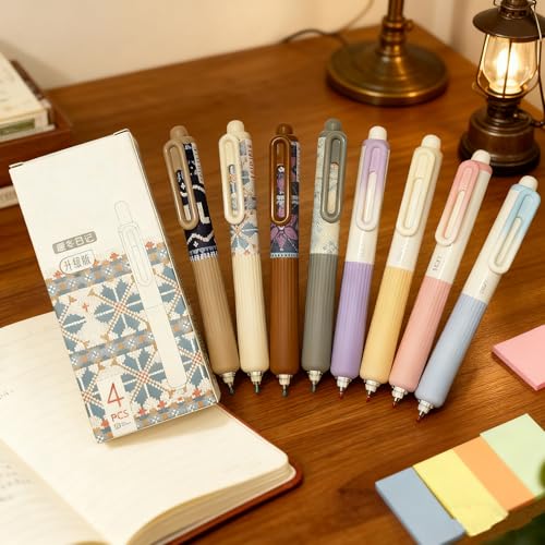 Pack de 8 bolígrafos retráctiles cortos tinta negra 0.5 mm miniatura 7