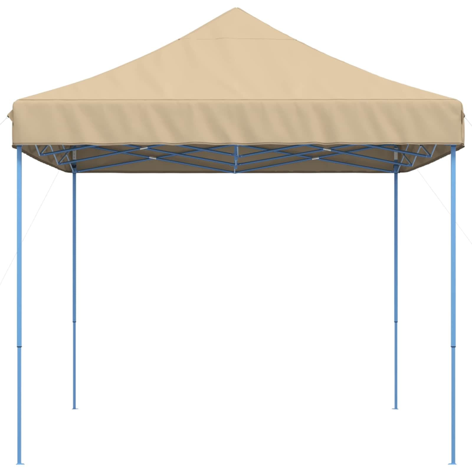 Party-Zelt Beige aus Oxford-Stoff 292 x 440 x 315 cm mit pulverbeschichtetem Rahmen, Faltpavillon für Garten, Terrasse, Festival, Hochzeit und Gartenparty