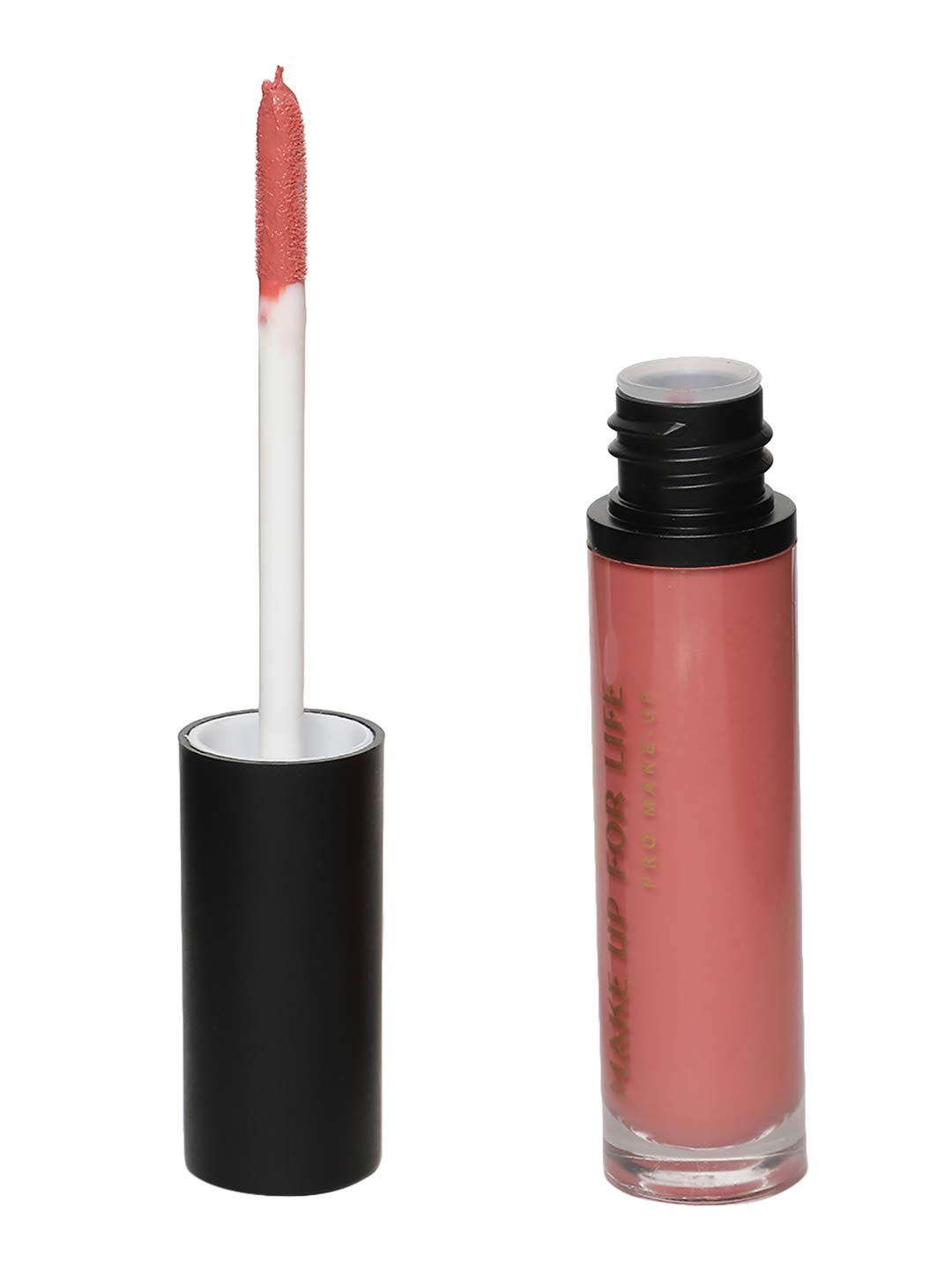 MAKE UP FOR LIFE 12 Hr Liquid Lip Gloss-123, Baby Pink, 5 g-picture-28