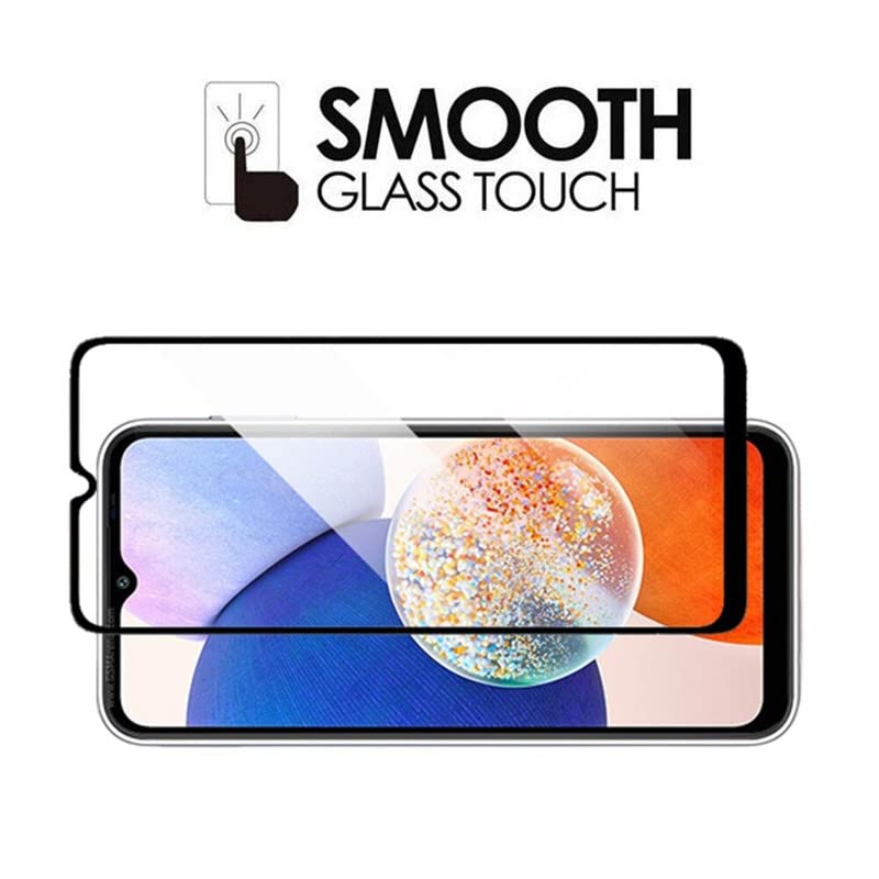 Image of Casodon Tempered Glass Screen Protector Guard for Samsung Galaxy F14 5G - Black