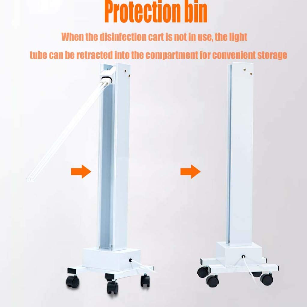 Lámpara de desinfección UV 65W, lámpara de esterilización portátil Escolar 100W | Lámpara de desinfección de ácaros de ozono de Alta Potencia de fábrica -Tasa de esterilización 99.9%