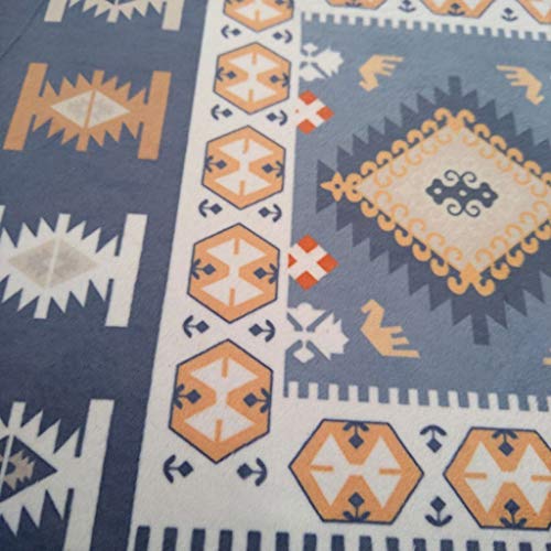 Tapis bleu moderne lavable pour éliminer le froid du sol