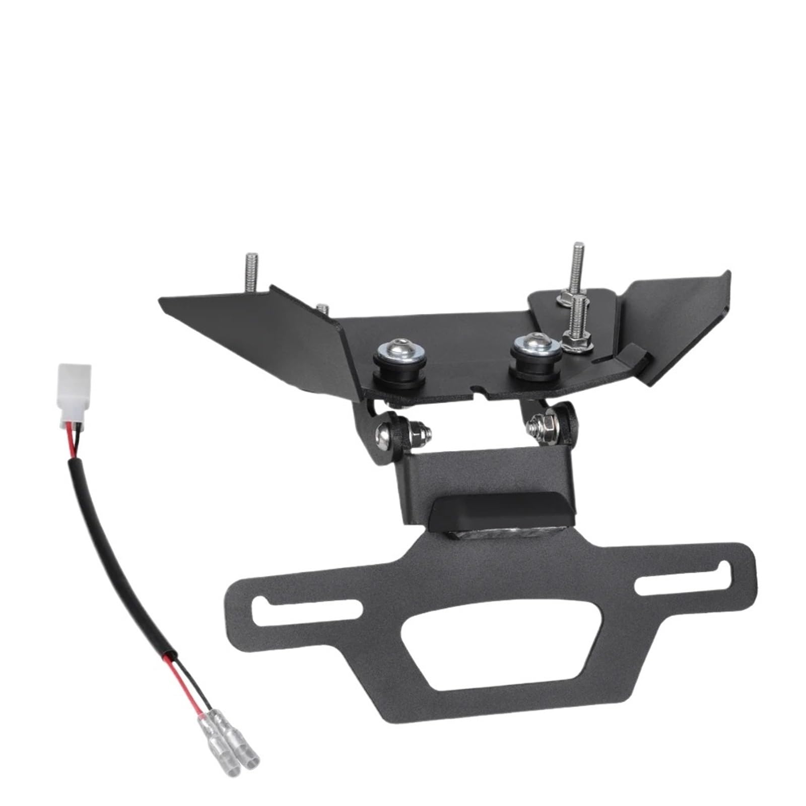 Per KAWASAKI Per NINJA 250R EX250R 2008-2012 Portatarga Moto Supporto Targa | Kit di eliminazione parafango posteriore per moto, staffa regolabile, luce a LED(Holder B)