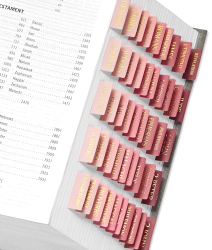 Image of Taja Bible Tabs, 75 Large Print Index Tabs for Women & Men