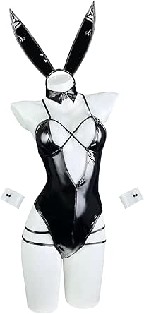 Sexy Kawaii Bunny Girl Cosplay Kostuums Erotische Lingerie Ondeugende Konijn Rollenspel Uniform Leuke Bodysuit Een Stuk Jumpsuit Outfit  200000532
