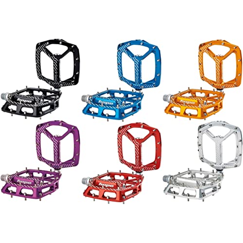 Hope F22 Aluminium 9/16 Inch Platform Bike Pedals Red