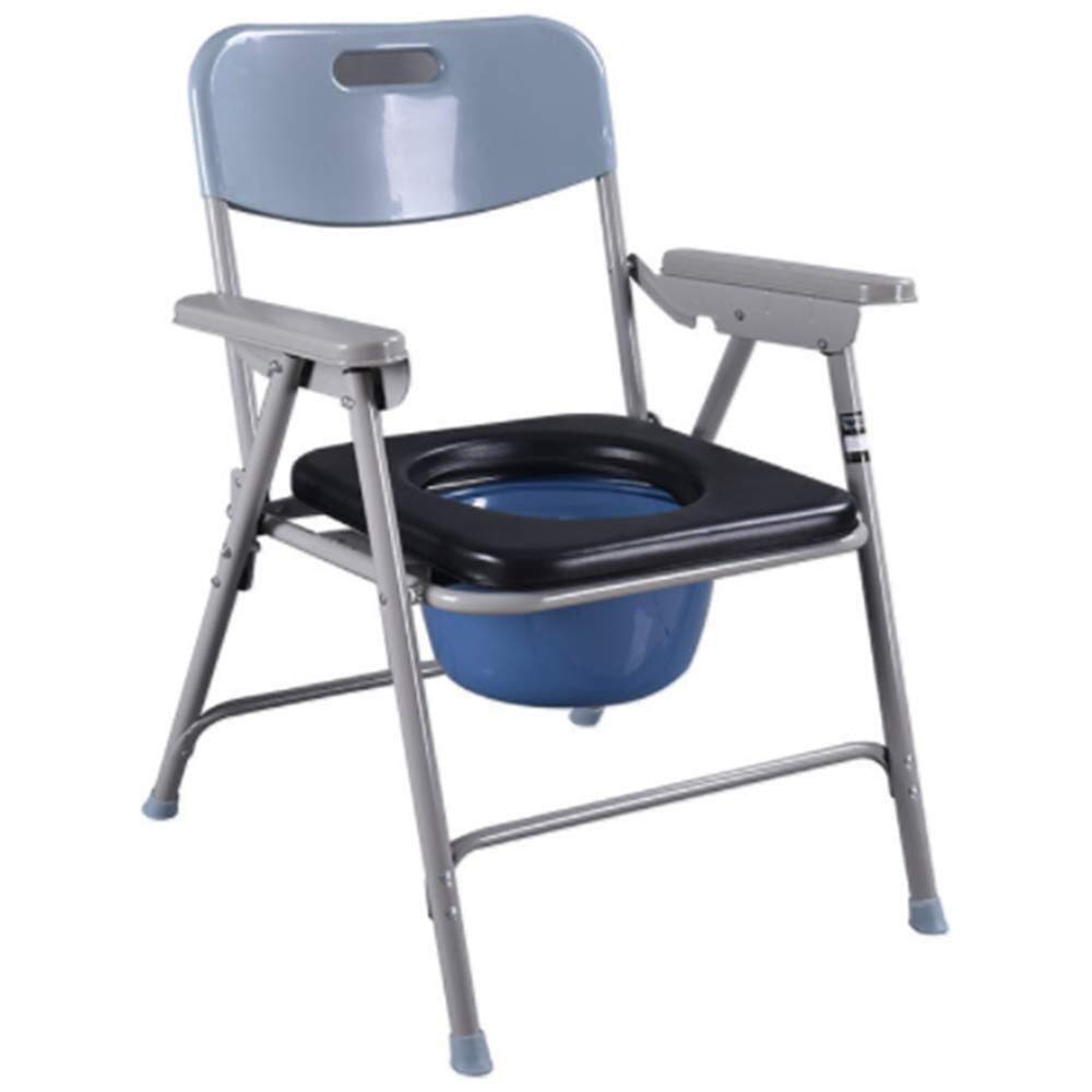 Gthtuhfd 1 Commode Chair Bedside Commode Bathroom Toilet Stool For The Elderly Disabled Mobile Chair Portable Toilet