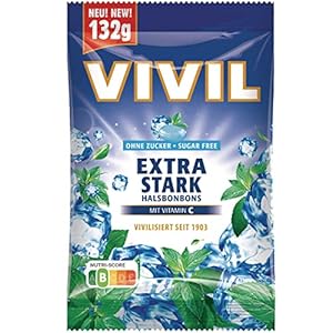 Vivil Extra Sterk Halsbonbons Mint en Eucalyptus suikervrij 132 g