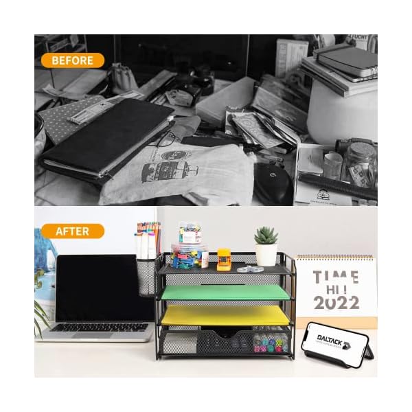 DALTACK-4-Trays-Desktop-File-Organizer-with-Pen-HolderLetter-Tray-Paper-Organizer-with-Drawer-and-Pen-Holders-Black-Mesh-Office-Supplies-File-HolderDesk-Organizer-for-Office-School-Home DALTACK-4-Trays-Desktop-File-Organizer-with-Pen-HolderLetter-Tray-Paper-Organizer-with-Drawer-and-Pen-Holders-Black-Mesh-Office-Supplies-File-HolderDesk-Organizer-for-Office-School-Home