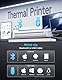 Thermodrucker A4 - Mobiler Drucker Tragbarer Drucker mit Bluetooth, 304DPI Portable Printer Kompatibel mit Windows/macOS/iOS/Android, Mobiler Drucker A4 für Unterwegs für Büro, Schule, Hause, Reisen