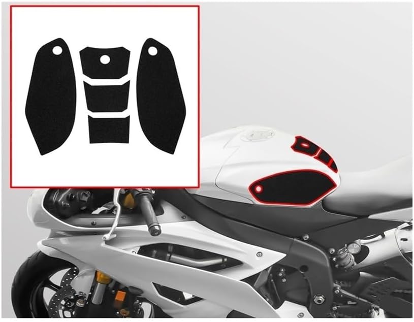 Motorcycle Tank Sticker for R6 YZF 2004-2016 Motorcycle Accessories Anti Slip Fuel Tank Pads Gas Traction Sticker Protector