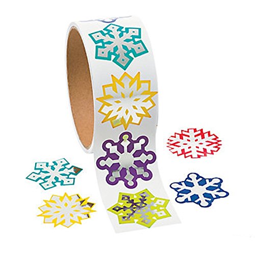 Foil Snowflake Stickers - Scrapbook Crafts Christmas Snowflake Stickers (1)