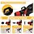 YUNXITR HVLP Paint Sprayer - Ultra Lightweight & Low Spray Paint Gun with 5 Nozzles & 3 Patterns for Furniture, Cabinets, Fences, Perfect for DIY Home Improvement & Outdoor Projects (Dark Black)