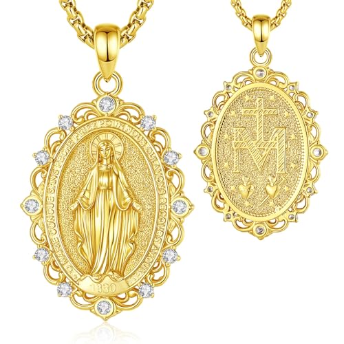 Pendentif Protection Catholique sainte Marie le cadeau idéal de communion