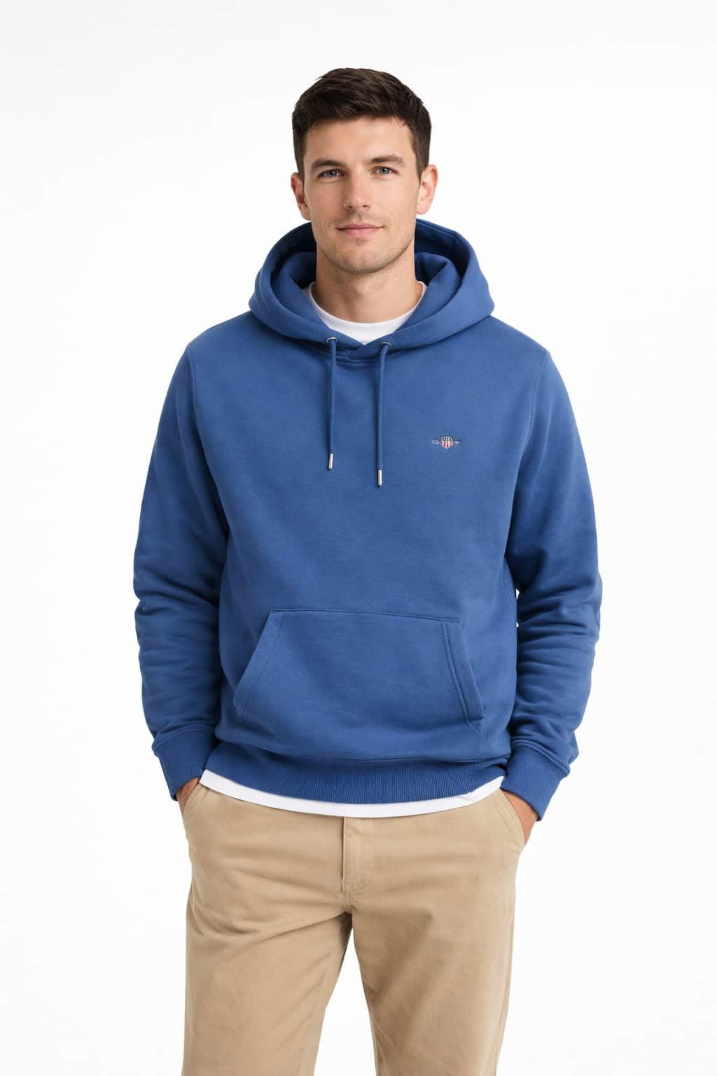 GANT Uomo Felpa con Cappuccio Pullover con Scudo Normale, Bubbelgum Pink