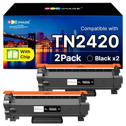 TN2420 TN-2420 Tóner para MFC L2710DW TN 2420 TN2410 TN-2410 Schwarz, 2Pack