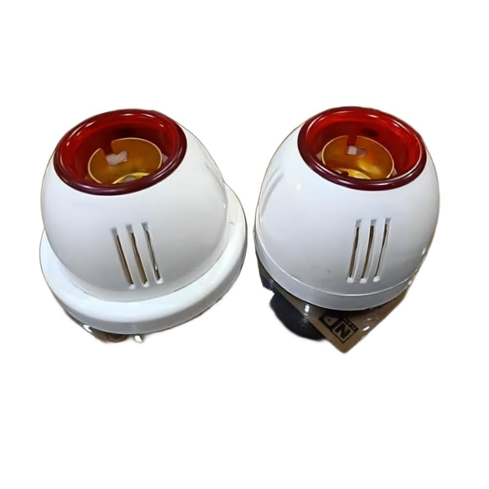 Vuvail Jumbo Fancy Round Batten Lamp Holder Led Bulb and Lights Holder for Wall Wood White Pack of 2 Pcs 240V 6A-image-15