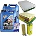 Produktbild Filter Set Inspektionspaket 10 Liter Liqui Moly Motoröl Longtime High Tech 5W-30 MANN-FILTER Innenraumfilter Luftfilter Ölfilter