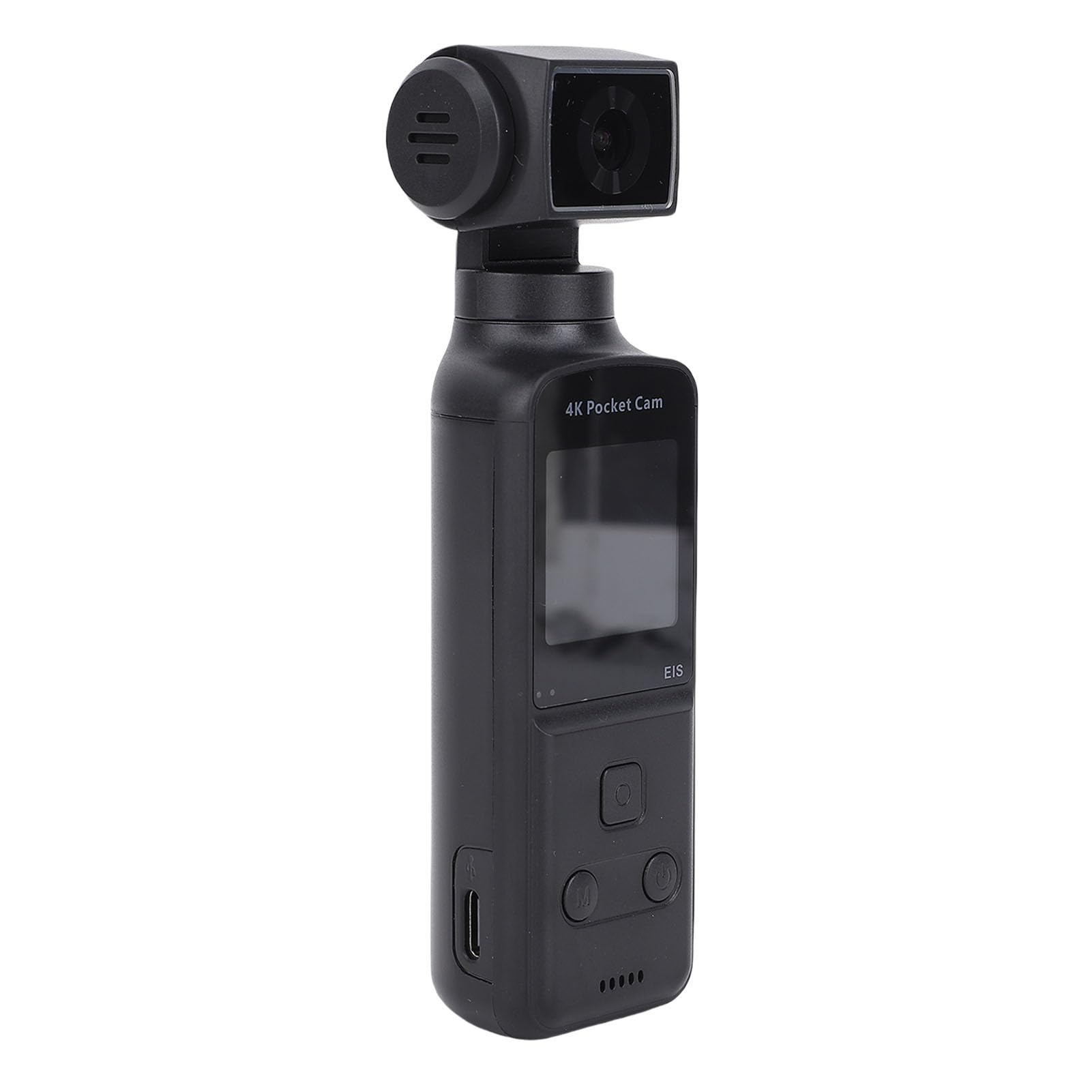 Bewinner Kamera 4K z Zewnętrznym Mikrofonem, Mini Wideo i kamerę kieszonkową, 3 -osiową stabilizację, Obrotowy Obiektyw 270 °, Kamera POV 1,3 "do Sportu na Zewnątrz, Rower, podróż