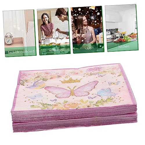 FOMIYES 2 Caixas Guardanapos impressos abastecimento férias acessórios azuis guardanapos jantar pqpe