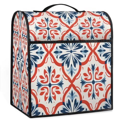 Coffee Maker Cover Bohemia Mandala Printing Kitchen Appliance Covers Small Appliance Covers Blender Cover Juicer Cover Dust Covers for Kitchen Appliances with Top Handle and Pockets,Washable,C941