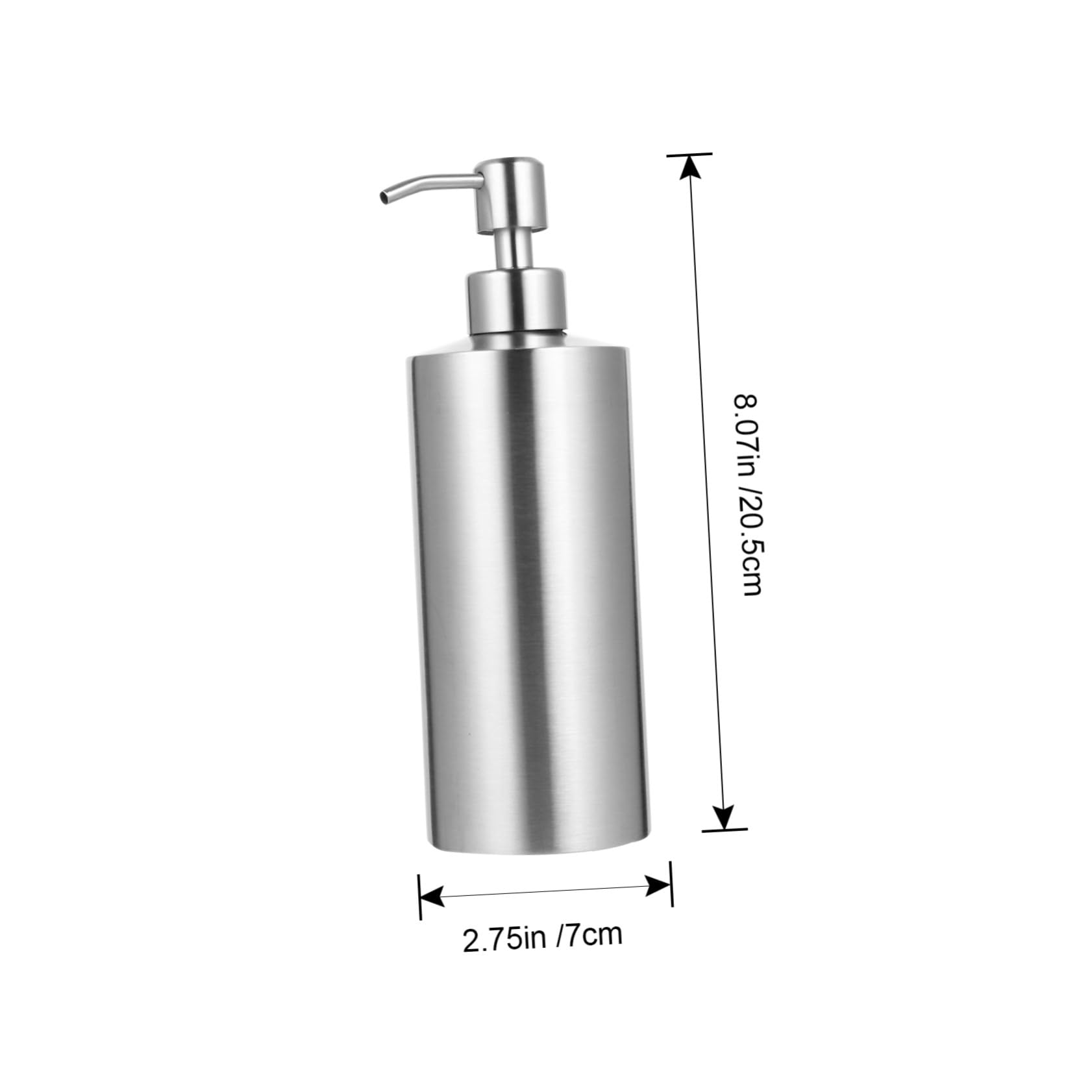 Botella Dispensadora de Loción Operación Simple y Estética Elegante de Acero Inoxidable 304 Diseño de Presión de 250ml para Uso Hogar y Hotel