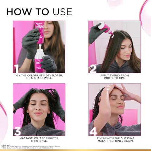 Image of L'Oreal Paris Casting Creme Gloss Hair Color With Glycolic Gloss Complex | Ultra Visible Shade 812 - Almond Blonde | 60ml + 40ml + 60g