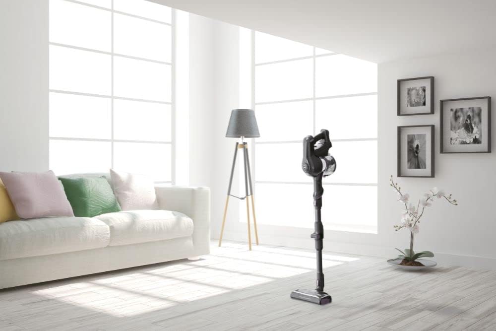 Hoover H-FREE 100 HF122GPT 011 Aspirapolvere Elettrica Senza Fili, Senza Sacco, 170W, 0,9 L, Ciclonico, Mini Turbo Spazzola, Autonomia 40 Min, Rosso