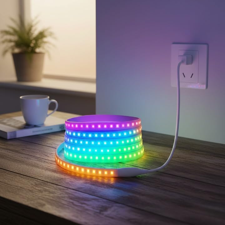 Image of Errol 2835 Strip Lights for Home Decoration | 120 led per Meter led Strip Light | Rope Lights for Ceiling | Color-Multi Decoration Lights for Diwali, Christmas, Home (35 Meter)