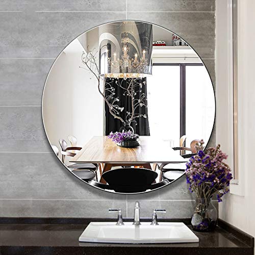 Miroir sans cadre suspendu pour salle de bain et chambre