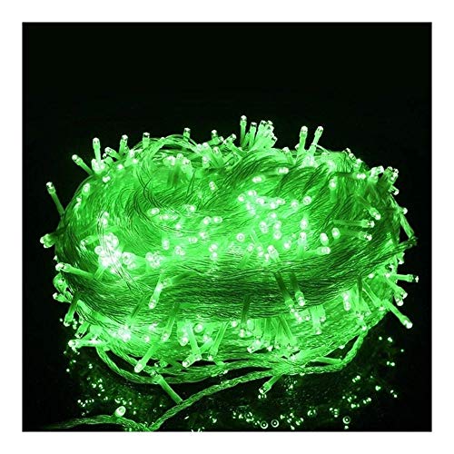 Renqian String Light Fairy Lights Xmas Lights Indoor Outdoor Use String Lights Mains Christmas Lights for Xmas Tree Garden Wedding Party-Green_10M*10
